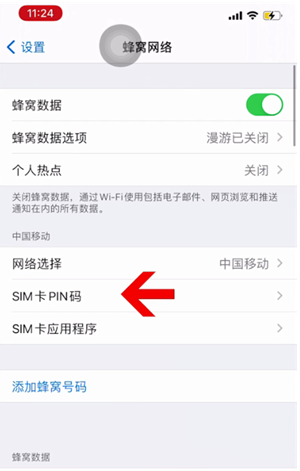 连云苹果14维修网分享如何给iPhone14的SIM卡设置密码 