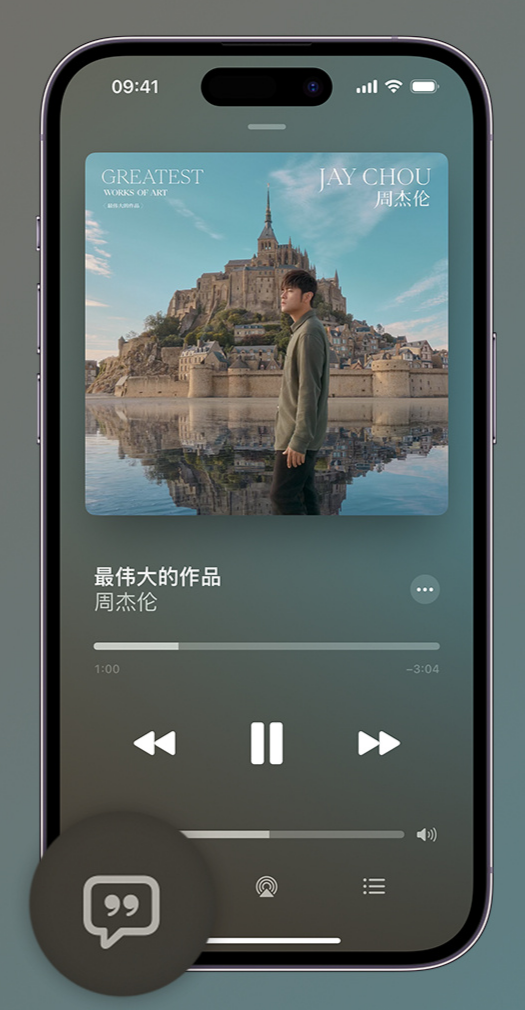 连云iphone维修分享如何在iPhone上使用Apple Music全新唱歌功能 