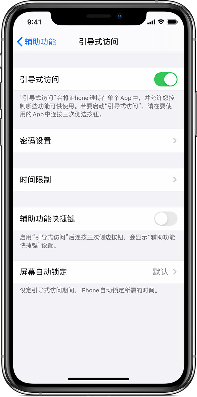 连云苹果手机维修分享如何在 iPhone 上退出引导式访问 